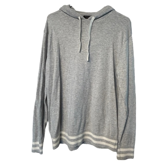 Banana Republic Gray Hooded lightweight Sweater - Picture 2 of 6